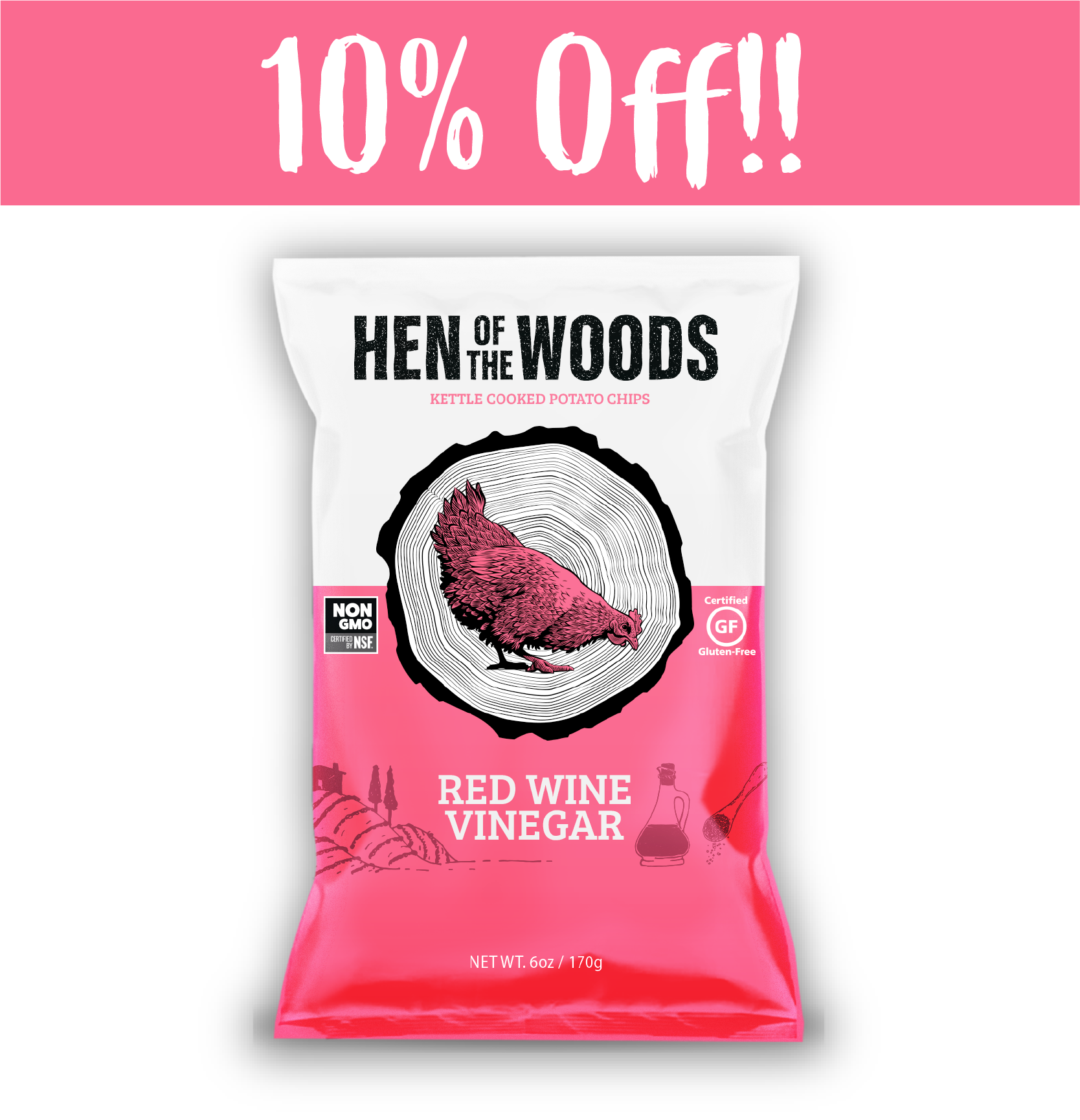 Hen of the Woods Potato Chips 10 off now through 3/31! What Chefs Want!